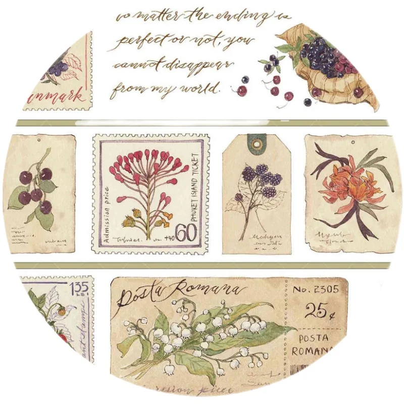 

Forest Collection Ticket Vintage Masking Tape Clearing New Collage Decoration 2m