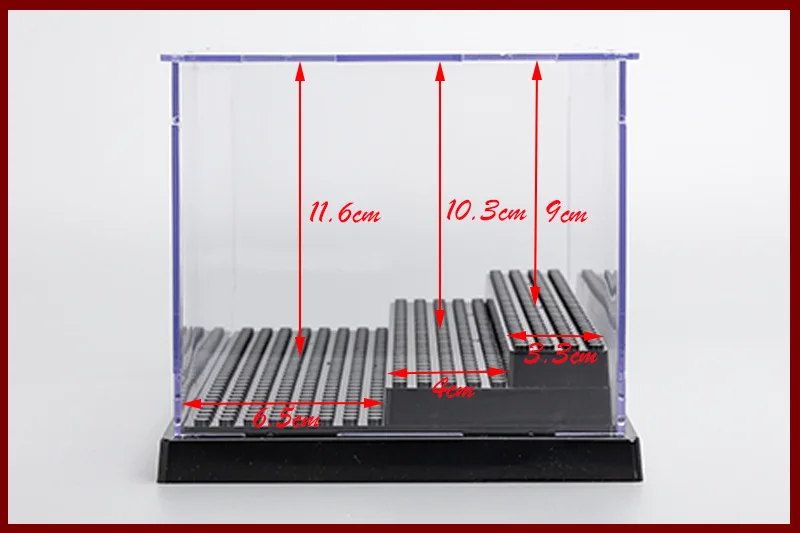 

25*14.5*12 Acrylic Plexiglass Displate Box Case Enlighten Base Floor Plastic Baseplate Bircks Building Blocks Children Toys