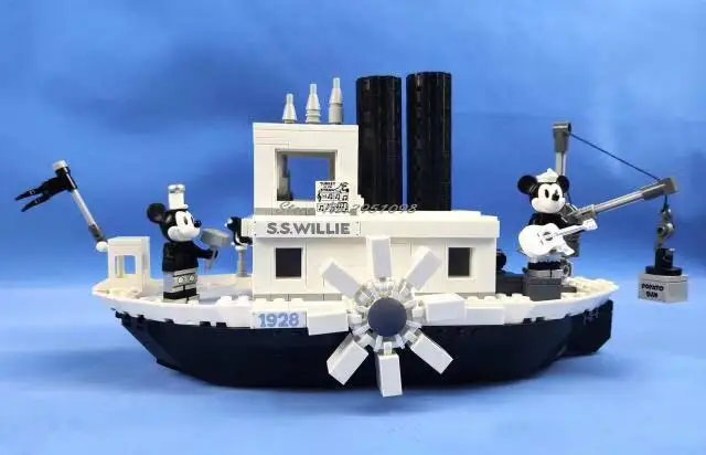 LP 16062 Creator Expert Ideas фильмы серия Steamboat Willie строительные блоки кирпичи детские