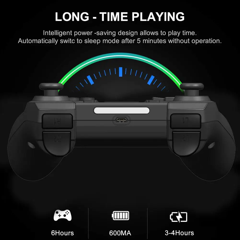 Беспроводной контроллер Bluetooth Вибрационный геймпад для PS4/PS 3/PC Беспроводная