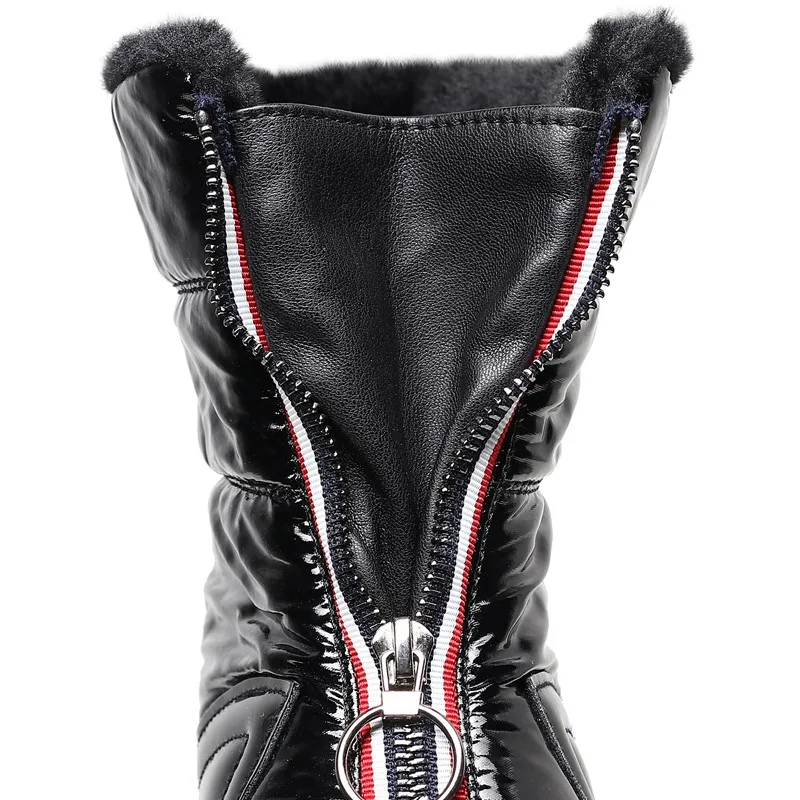 Женские зимние ботинки для девочек высокие толстая плюшевая Водонепроницаемая