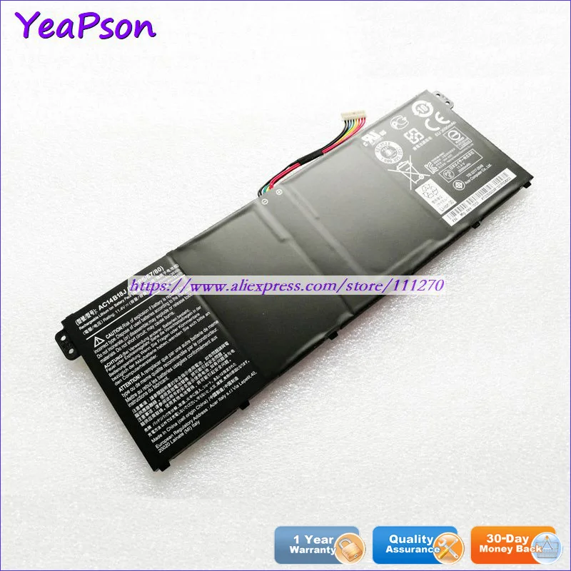 Аккумулятор Yeapson для ноутбука Acer Aspire 11 4 в 36 Вт/ч AC14B18J AC14B18K|Аккумуляторы ноутбуков|