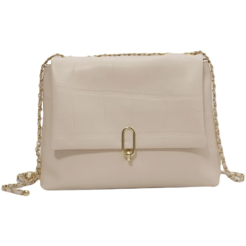 

Embroidery Small PU Leather Crossbody Bags for Women 2021 Luxury Lady Branded Chain Shoulder Handbags and Purses