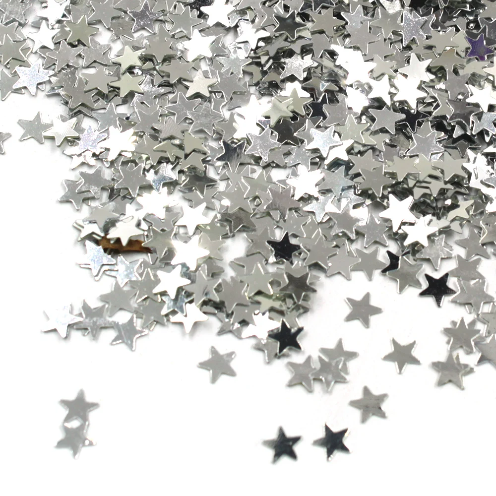 1 сумка Звездный конфетти стол серебро/золото/красочные блестящие звезды блестки