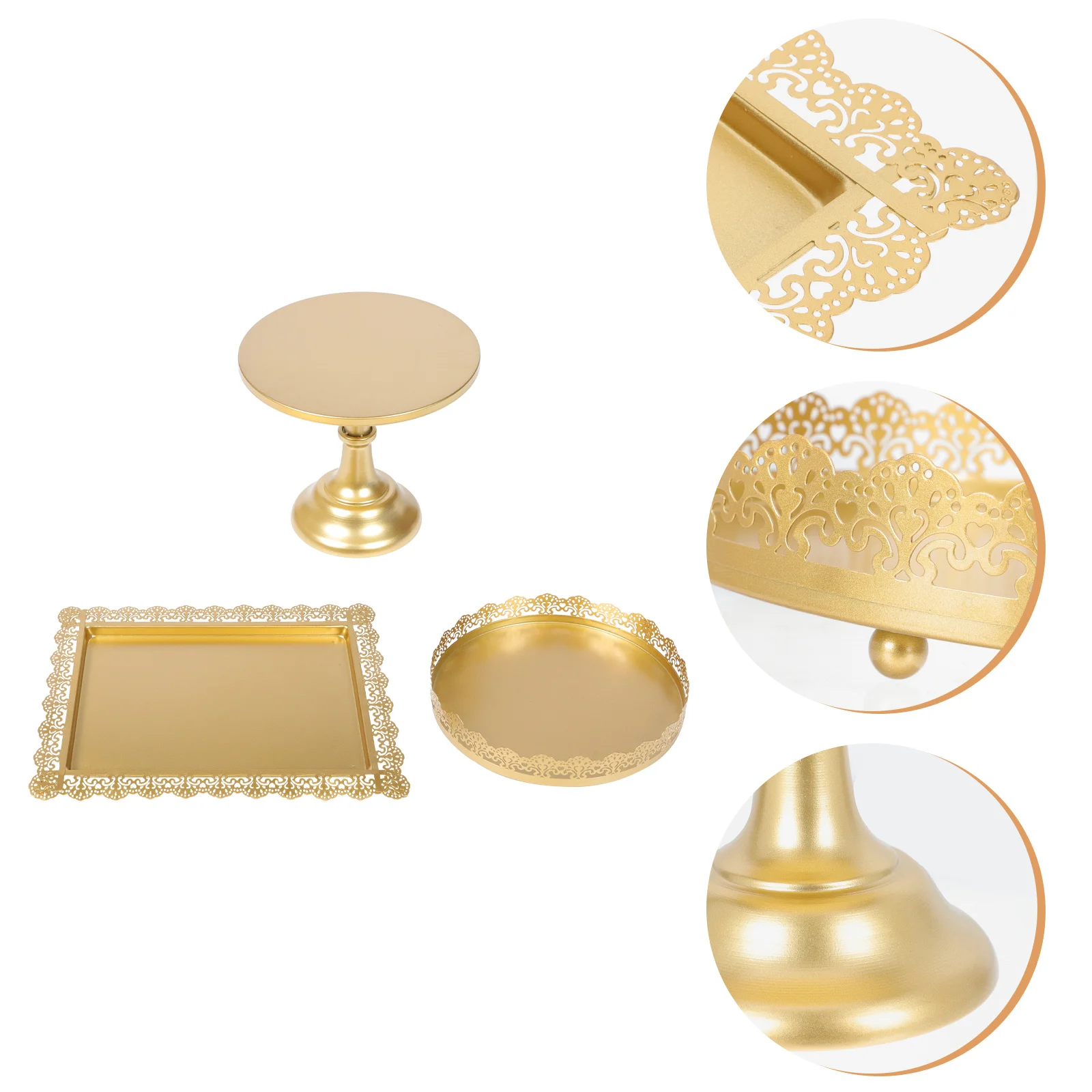 

3Pcs Dessert Displaying Holders Delicate Food Racks Decorative Dessert Brackets