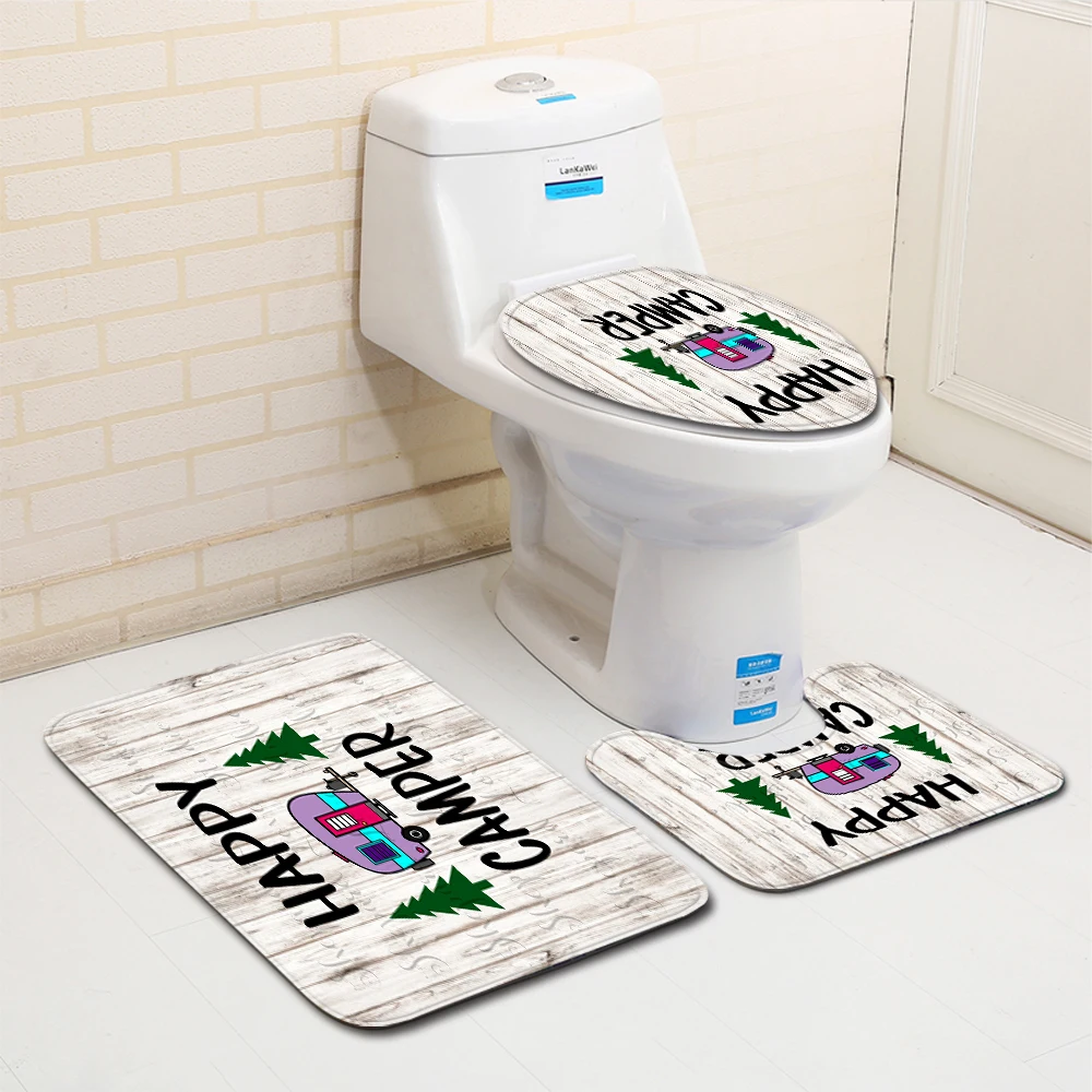 3 шт./компл. Набор ковриков для ванной комнаты индивидуальные Нескользящие