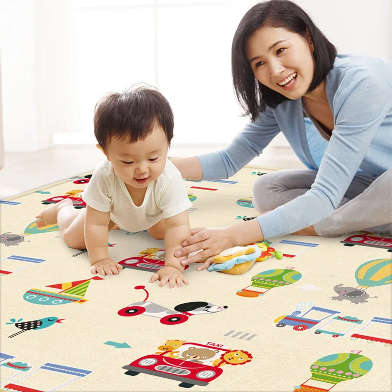 200*180*0.5CM Baby Play Mat Double sided Eco-friendly EPE Children activity mat Cartoon Non-slip Carpet Living Room | Игрушки и хобби