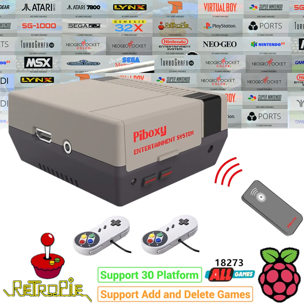 Raspberry Pi 3B + (B Plus) аркадный полный комплект 128 Гб SD-карта с 18000 играми аркадная