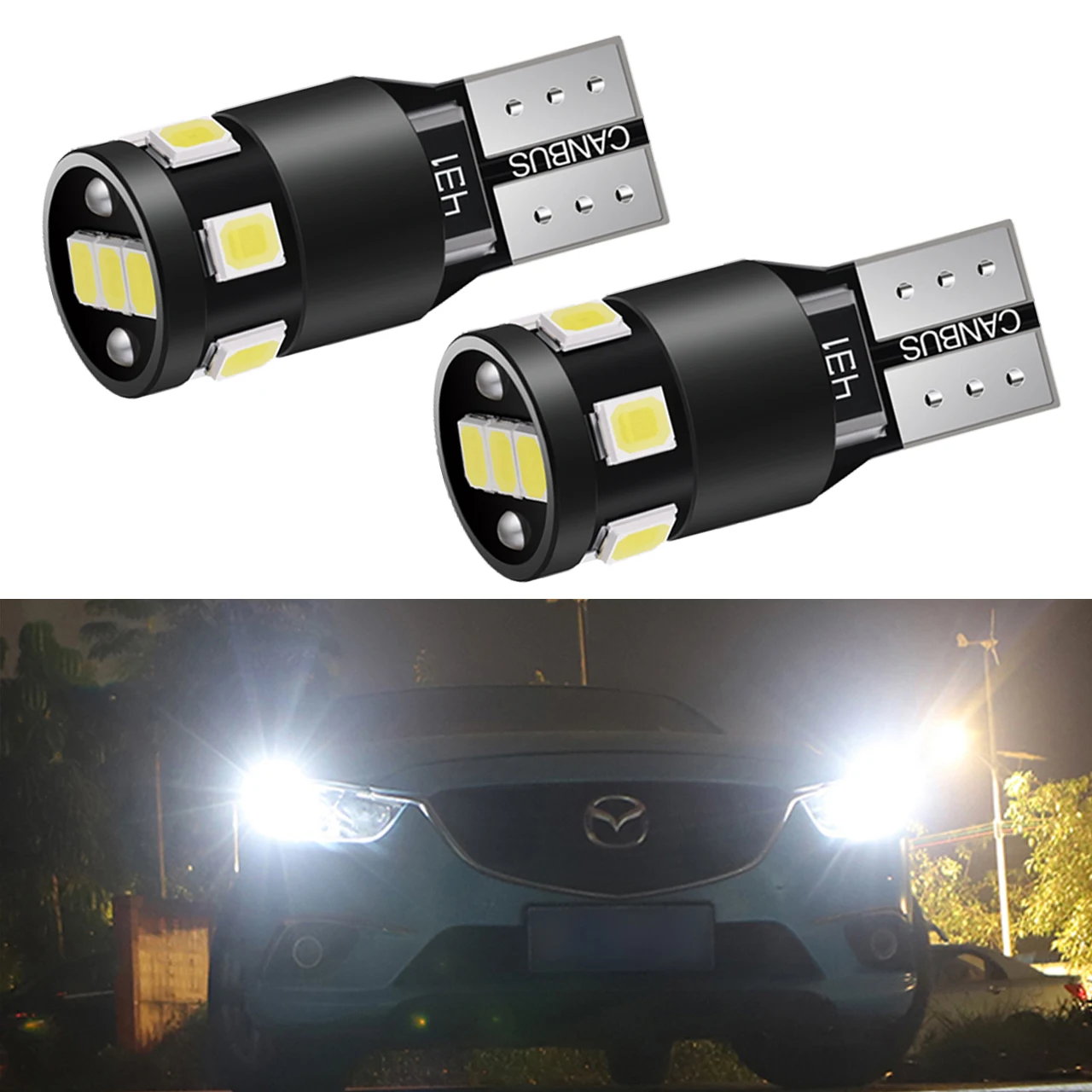 2x T10 W5W светодиодные лампы Canbus 2835 9SMD для парковочного освещения автомобиля s