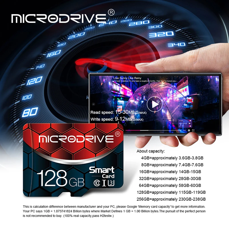 Micro sd карта памяти класс 10 128 ГБ 64 32 16 8 Гб|Карты памяти| |