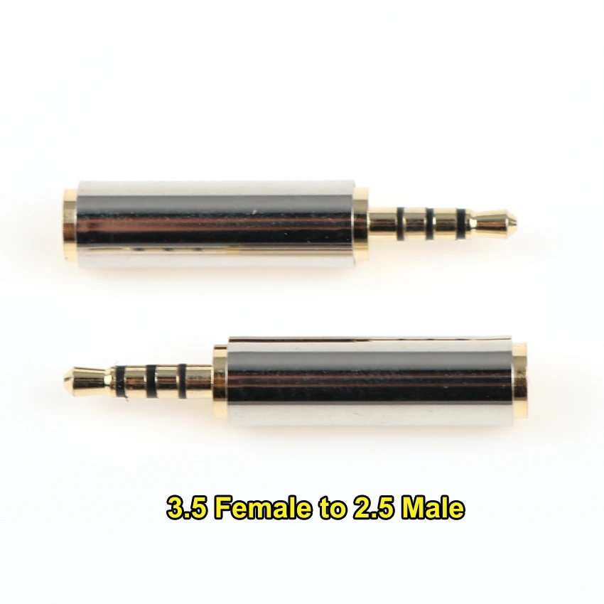 

Четырехсекционный мобильный телефон гарнитура 2,5 мм штекер до 3,5 мм гнездо аудио адаптер 3,5 мм штекер Гнездо аудио разъем