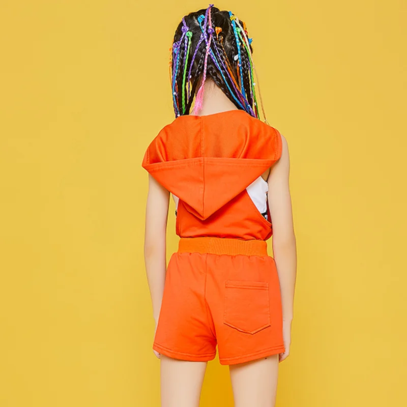 

Girls Jazz Dance Costumes Hip Hop Clothing Children'S Street Dancing Suits Cheerleader Performance Wear Modern Outfit