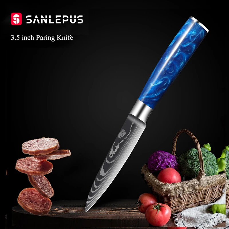 

Нож для чистки овощей и фруктов SANLEPUS, 3,5 дюйма, из нержавеющей стали