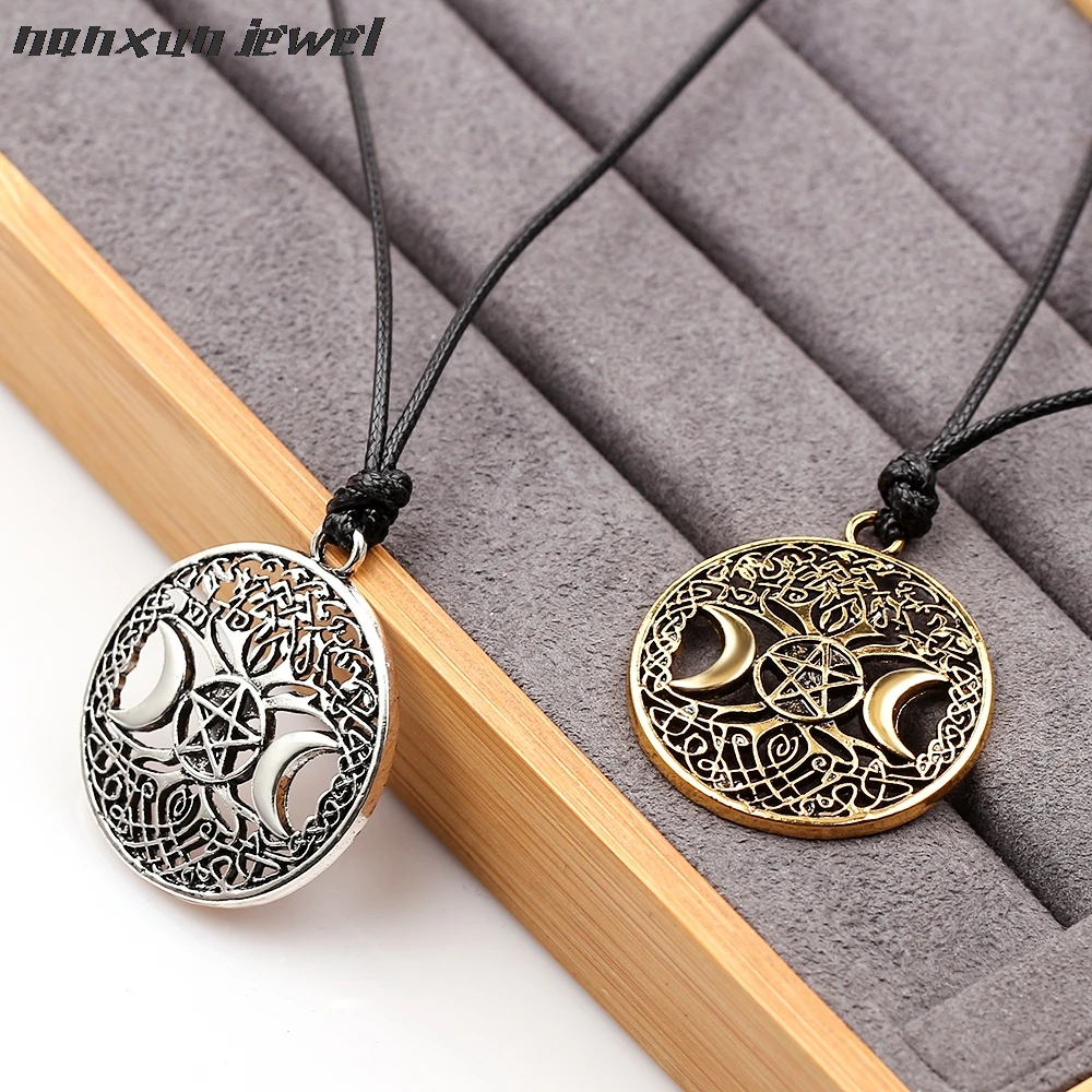 Ожерелье с подвеской &quotЖизнь дерева&quot &quotЛуна&quot &quotБогиня&quot &quotWicca&quot
