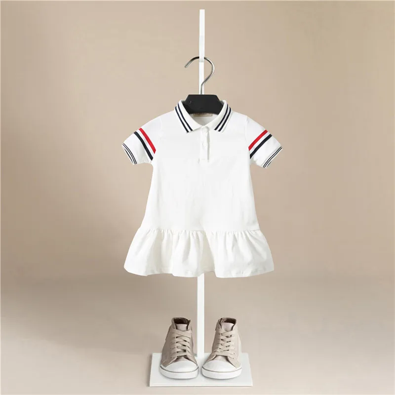

Girl Dresses Solid White Girl Dresses 2019 Summer Style Children's Clothing Dresses For Girl Vestido Infant Girl Clothes
