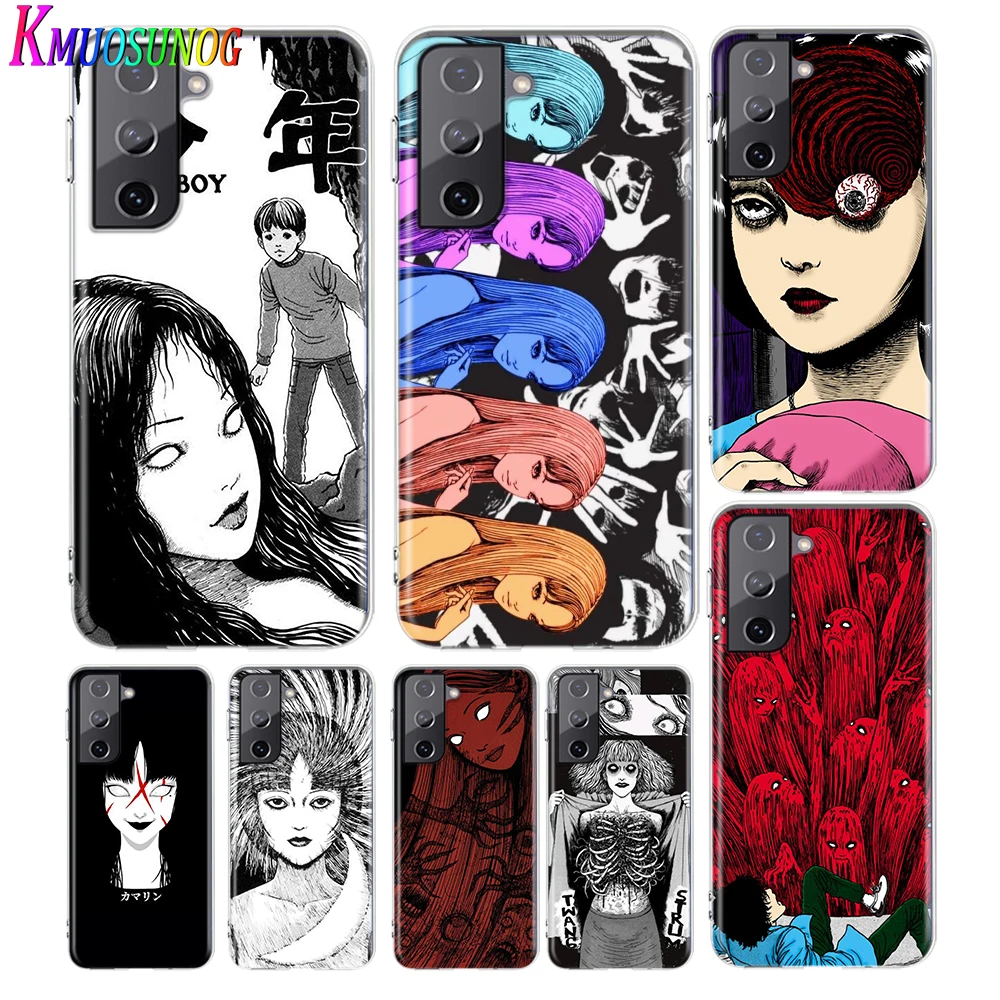 

Transparent Cover Japanese comic Tomie For Samsung Galaxy S21 S10 S10e S9 S8 S7 S6 Plus Ultra Edge Soft Phone Case