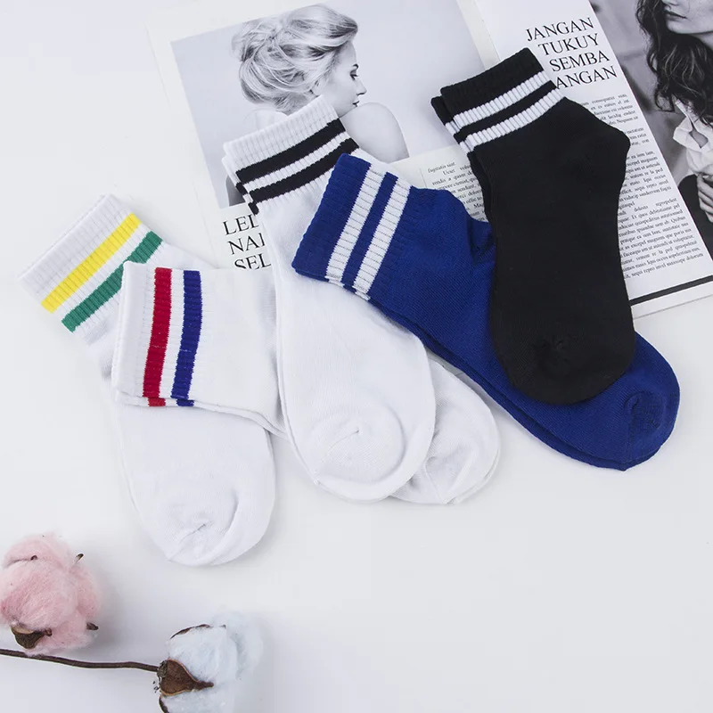 Смешные носки Харадзюку женские разные цвета милые дизайнерские школьные