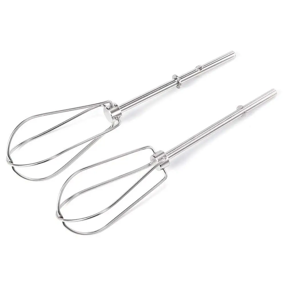 

2pcs Stainless Steel Mixing Rods Blender Head Eggs Cream Flour Cake Stirrer Whisk for KHM2B W10490648 KHM926 Hand Mixer Beaters