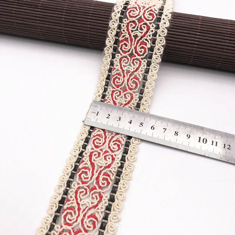 1 ярдов вышивка кружевной лентой ручной работы тканевый материал Сделай Сам