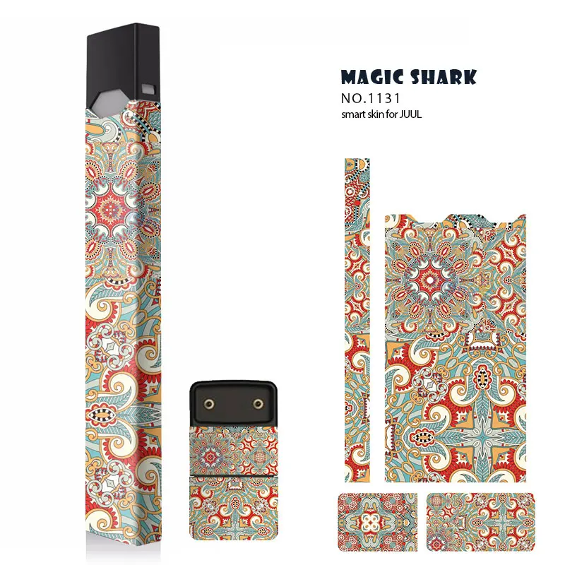 Волшебная Акула Новая китайская племенная пленка с листьями стерео наклейка