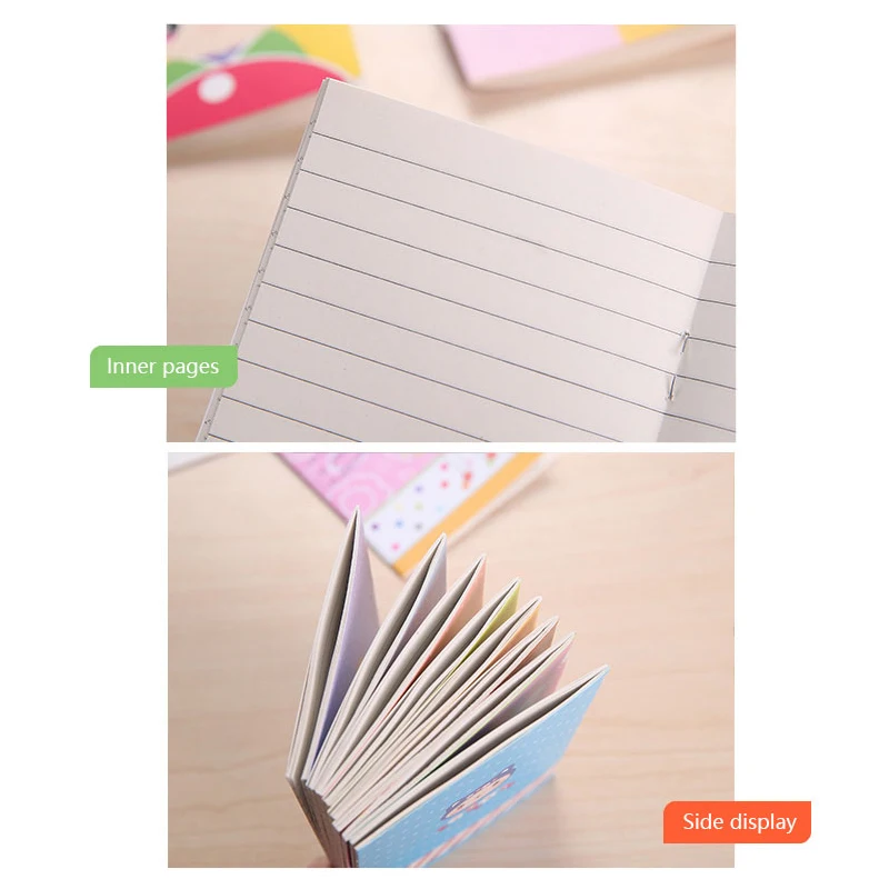 4 шт./компл. Kawaii notebook мини дневник для детей школьная запись 40 страниц подарки