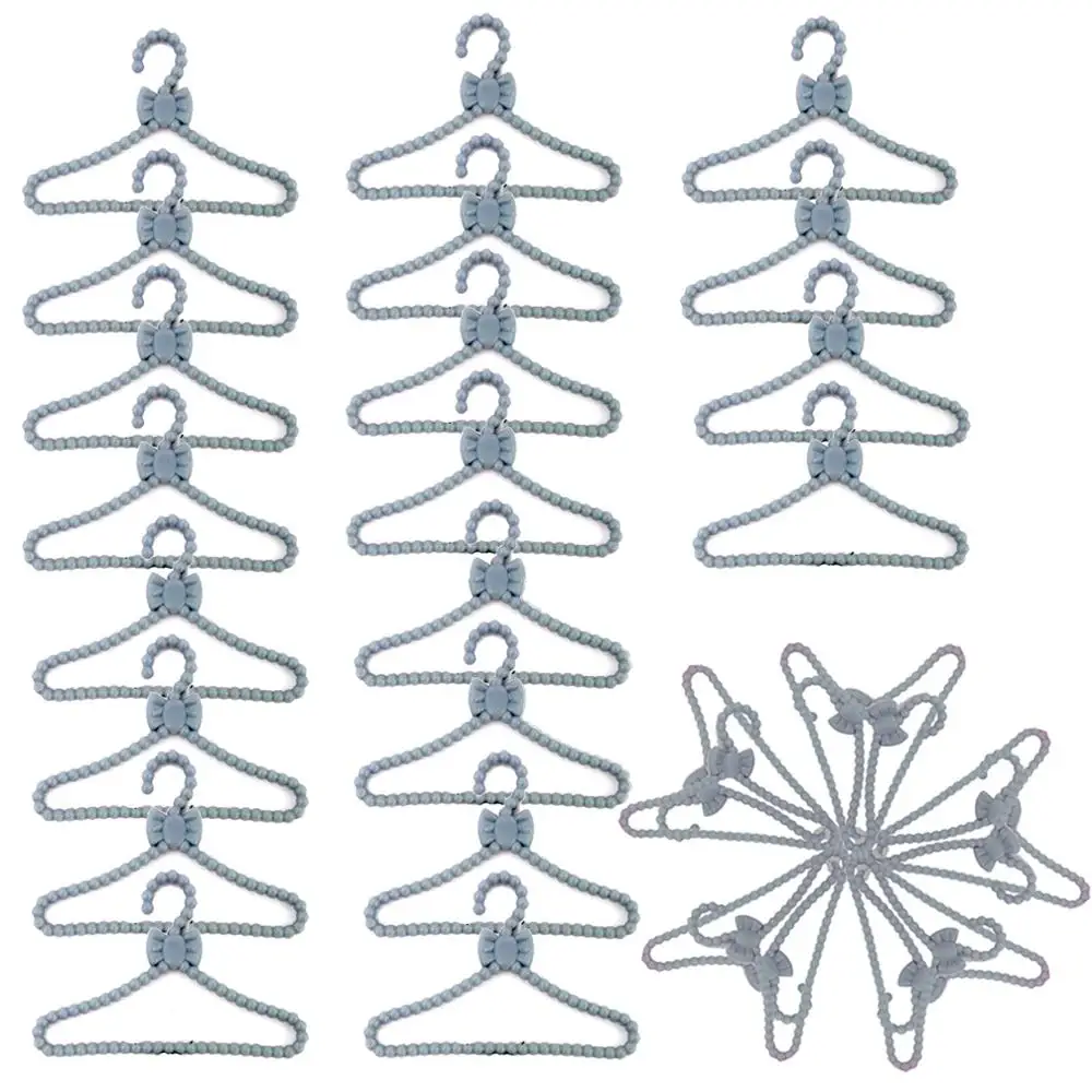 10 шт. в комплекте мини Серый вешалки Милая рубашка с длинным рукавом куртка штаны