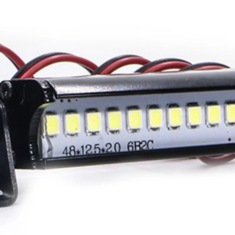 1Pcs RC 12 LED Light Bar Metal Roof Lamp for Traxxas SCX10 KM2 CC01 RC4WD D90 90046 90047 Crawlers 50Mm/1.97 inch | Игрушки и хобби