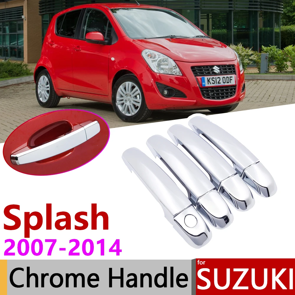 Роскошная хромированная накладка на дверную ручку для Suzuki Splash 2007 ~ 2014 аксессуары