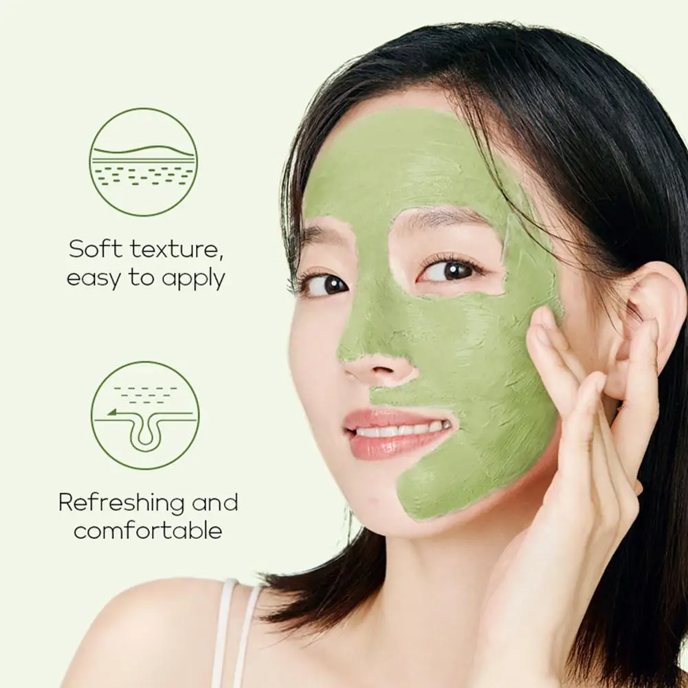 10PCS Green Tea Mud Mask Deep Cleansing Oil Control Moisturizing Facial Remove Blackheads Acne Smoothing Skin Beauty Care | Красота и