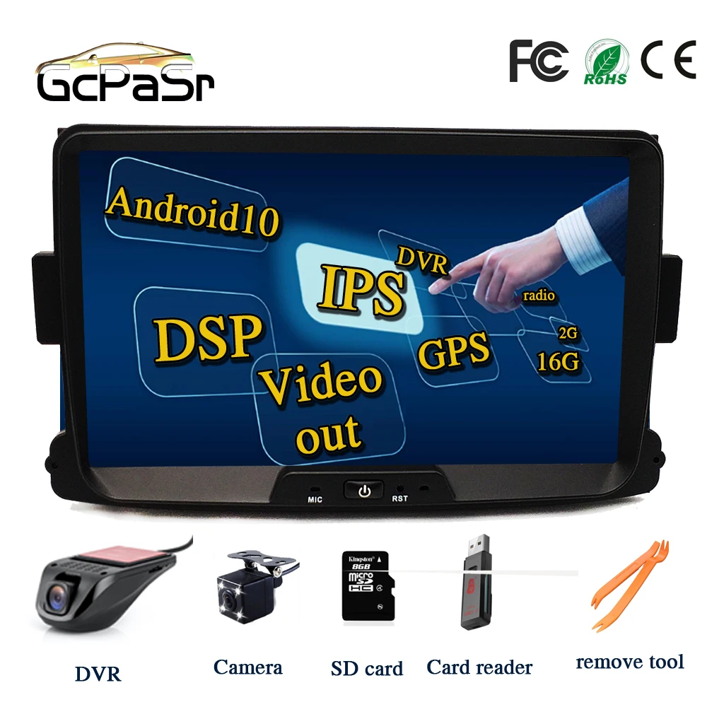 IPS DSP GPS Android 10 автомобиль радио для Dacia Lodgy Logan Duster Sandero Renault Captur/Lada/x ray головное