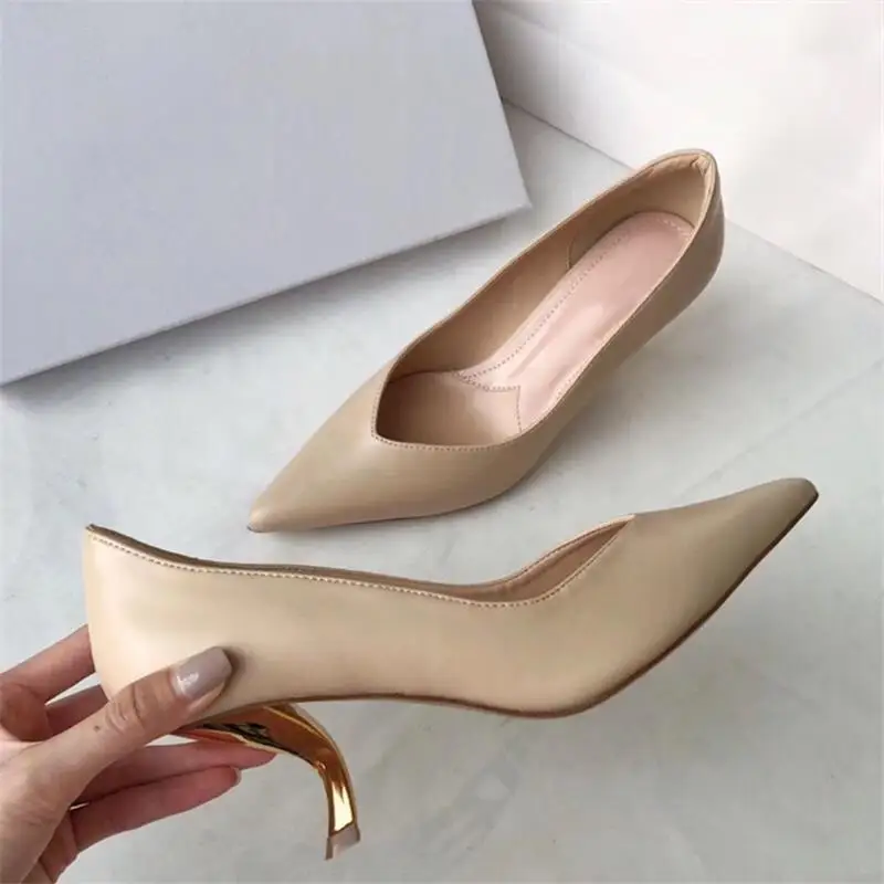 Scarpe donna/Женская обувь; туфли-лодочки с острым носком; однотонные черные женские туфли-лодочки без застежки на высоком каблуке; женская обувь; Zapatos De Mujer