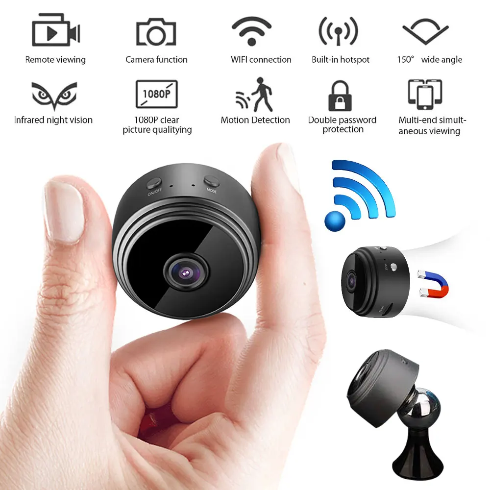 A9 мини камера теле WIFI HD 1080P датчик ночного видения микро видеокамера движения DVR