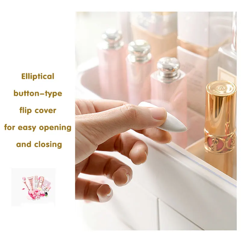 

Cosmetic Storage Box Makeup Organizer Drawer Jewelry Nail Polish Makeup Container Portable Cosmetic Organizer Box Decorations