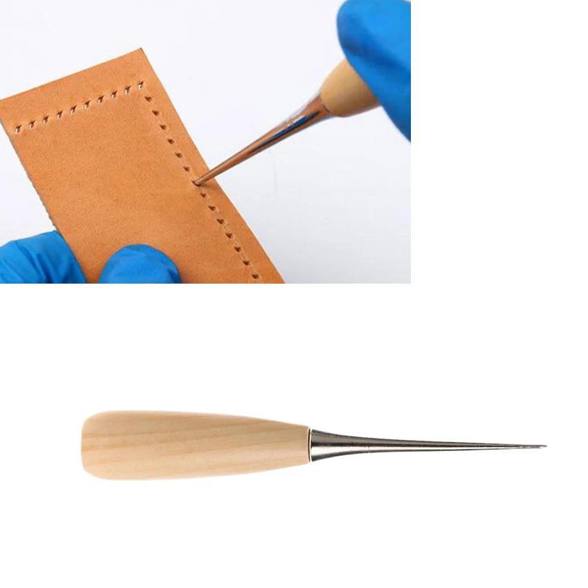 1 шт. дыроколы для кожи с деревянной ручкой|accessories image|sewing accessories buttonssewing machine for bag |