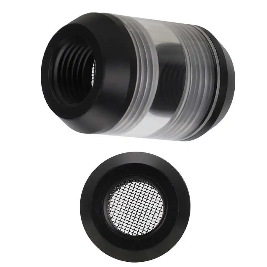 Красочные PETG шт водяной фильтр системы охлаждения двойной внутренний шарнир G1/4