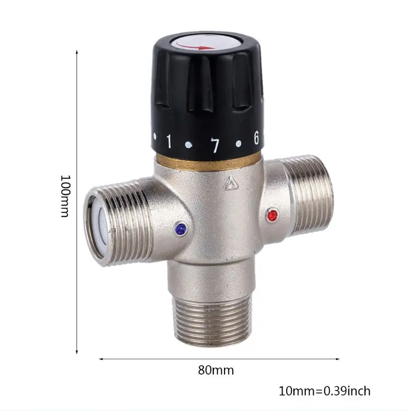 

3/4 Inch DN20 Solar Heater Thermostatic Mixing Valve TMV Pipe Valve Thermostat DropShipping