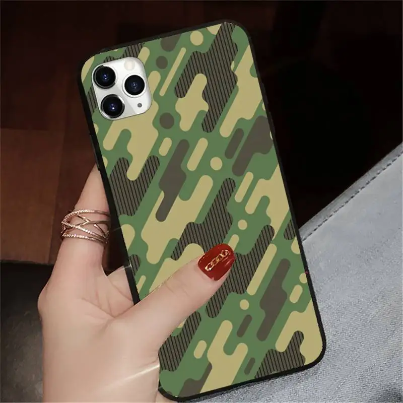 

Camouflage Pattern Camo military Army Phone Cases for iPhone 11 12 pro XS MAX 8 7 6 6S Plus X 5S SE 2020 XR