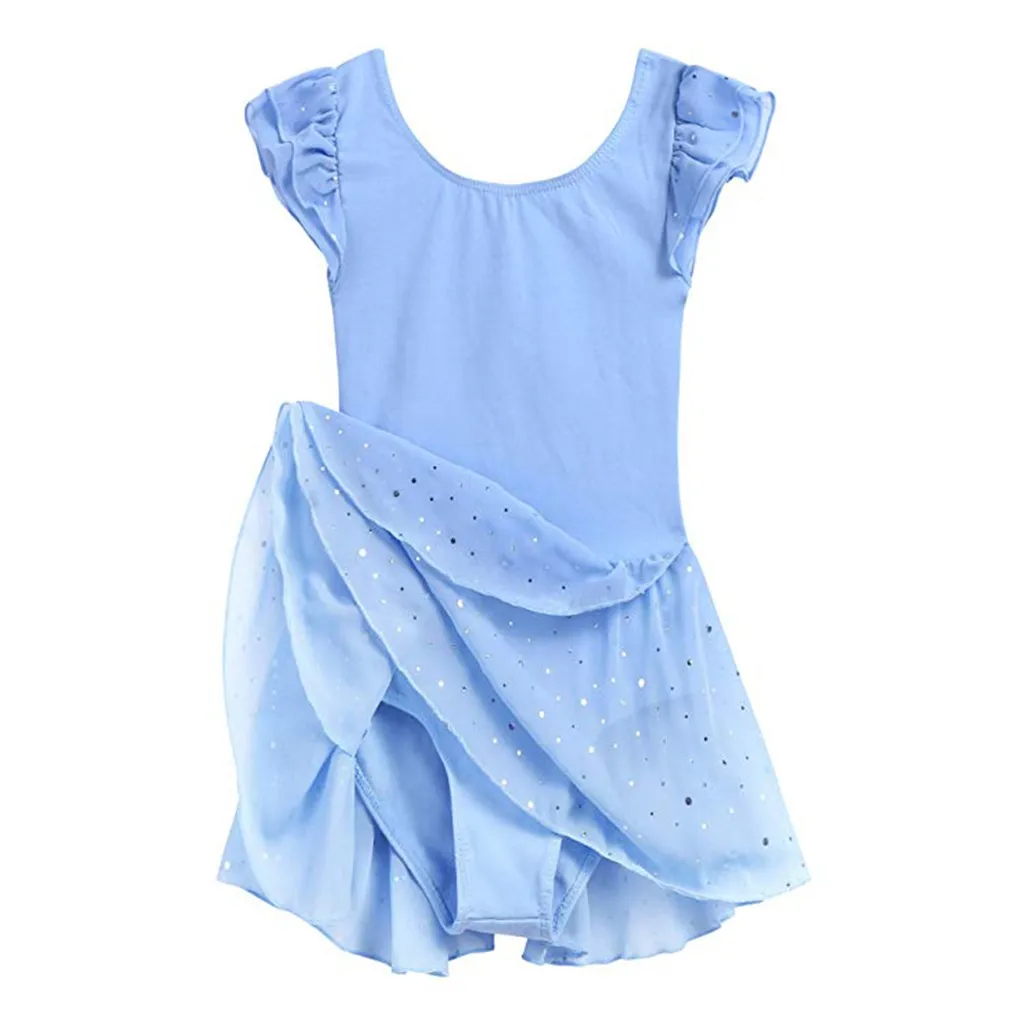 Child Girls Dress Short Cotton Ballet Shirt Suit Dance Princess Pageant Party Wedding Fashion Clothing C840# | Детская одежда и