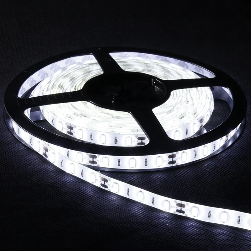

Super Bright Flexible 5M 14.4W/Meter SMD 5630 300 Leds Daylight White(6000-6500K) LED Strip Ribbon