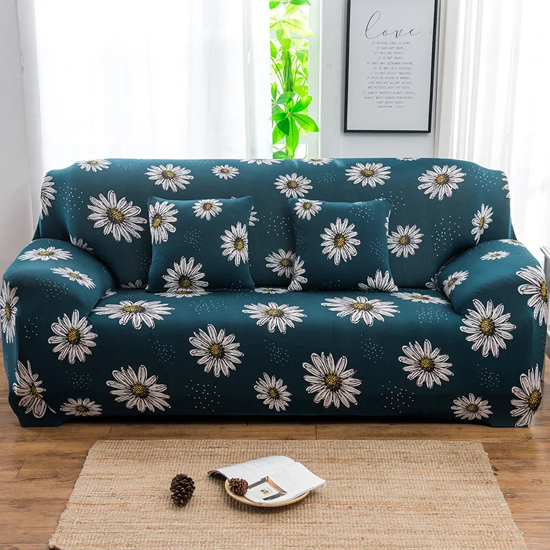 

Elastic Sofa Covers for Living Room Stretch Couch Cover Floral Sectional Sofa Slipcover All-inclusive Non-slip Armchair Cover