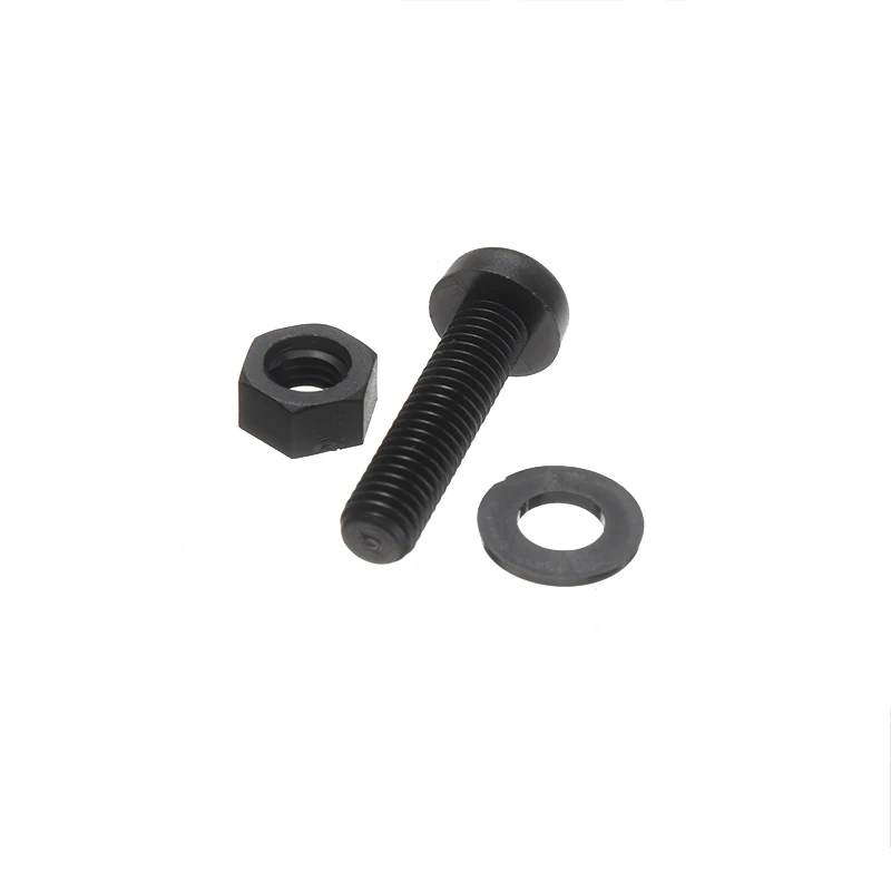 150 шт. черный нейлоновый Болт шестигранный винт гайка противостояние Прокладка