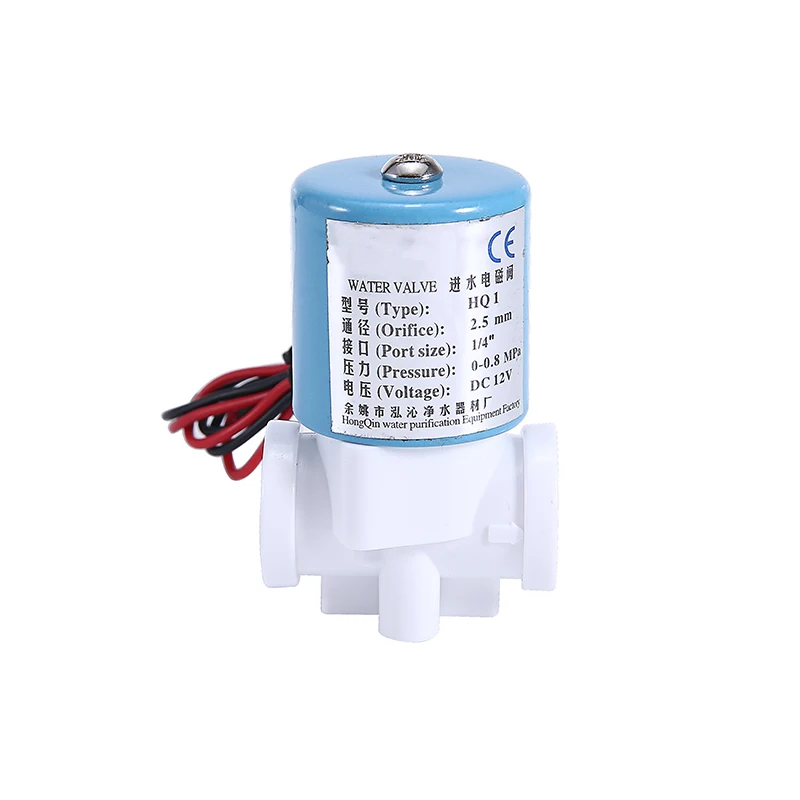 DC 12V электромагнитный клапан G1/4 дюйма Пластик для очистки воды очиститель