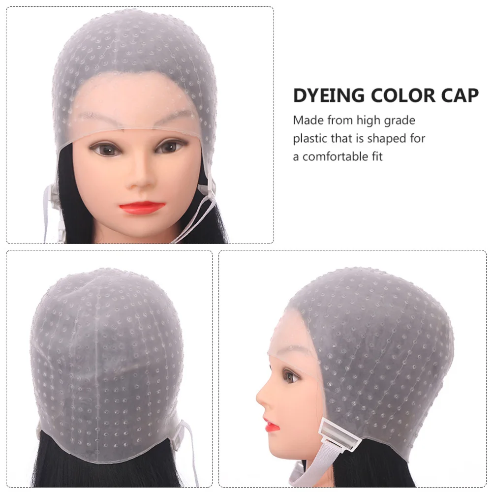

2pcs Disposable Salon Hair Coloring Highlighting Caps Hair Dye Tools Tinting Cap