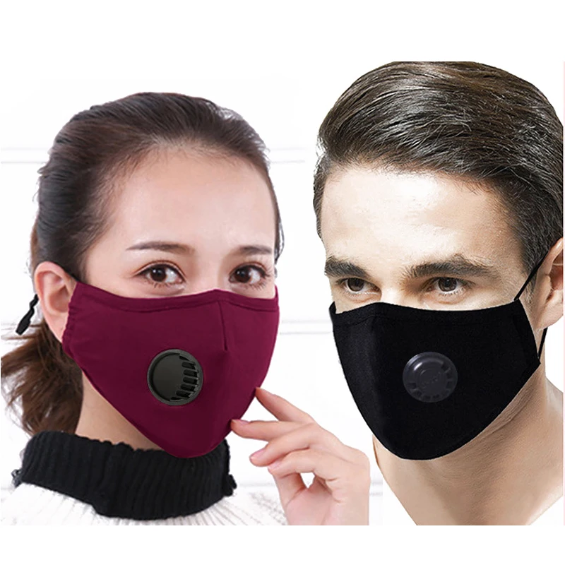 

Hot Sale Cotton Anti PM2.5 Mouth Healthy Mask Haze Valve Breathing Mask Activated Carbon Filter Respirator Mouth-muffle Mask