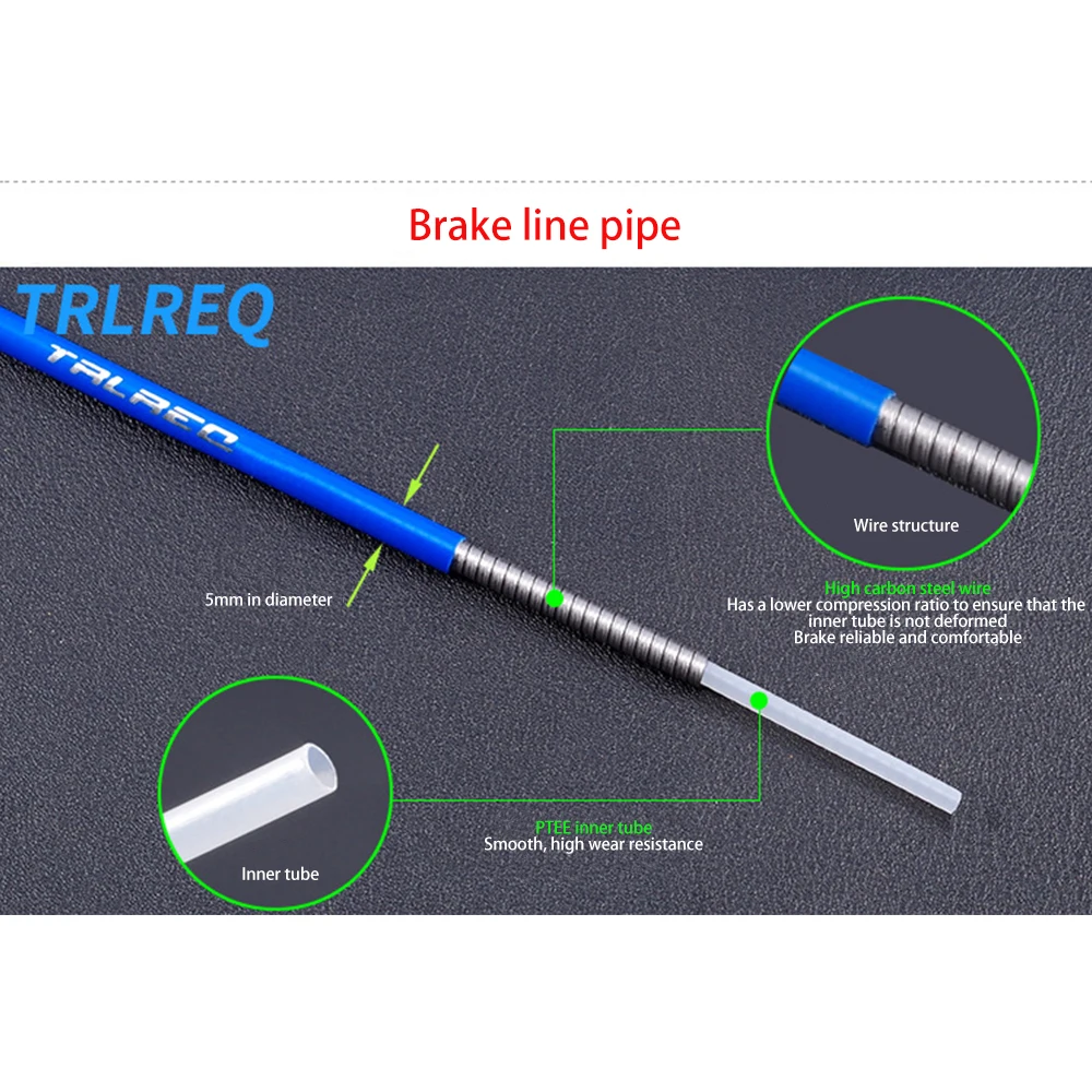 5 цветов тормозной кабель для велосипеда 3 м кабели сменный провод 4 мм/5 мм MTB