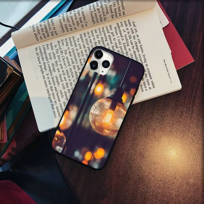 

light bulb Phone Cases for iPhone 11 12 pro XS MAX 8 7 6 6S Plus X 5S SE 2020 XR Soft silicone