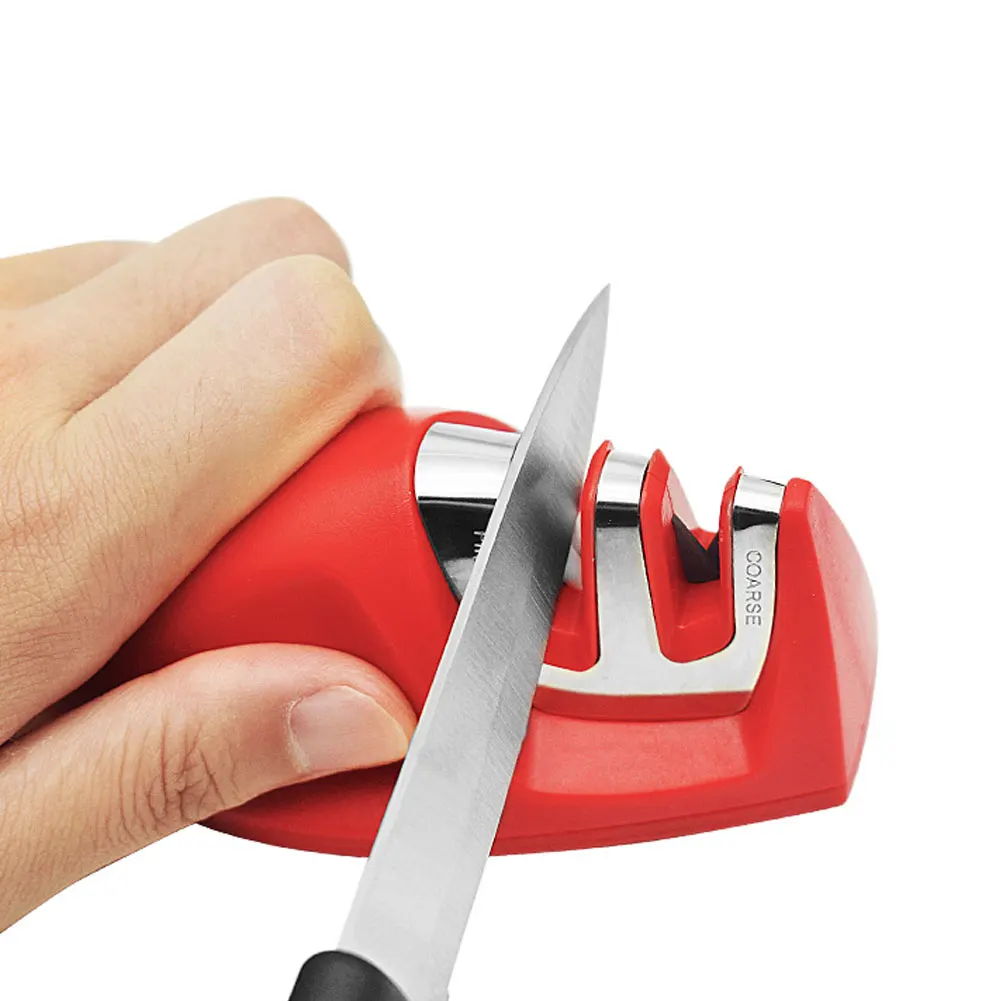 

EverChic Sharpening Stone Two Stages Kitchen Knife 2 Slot Electric Steel Ceramic Home Knife Sharpener Manual Sharpening