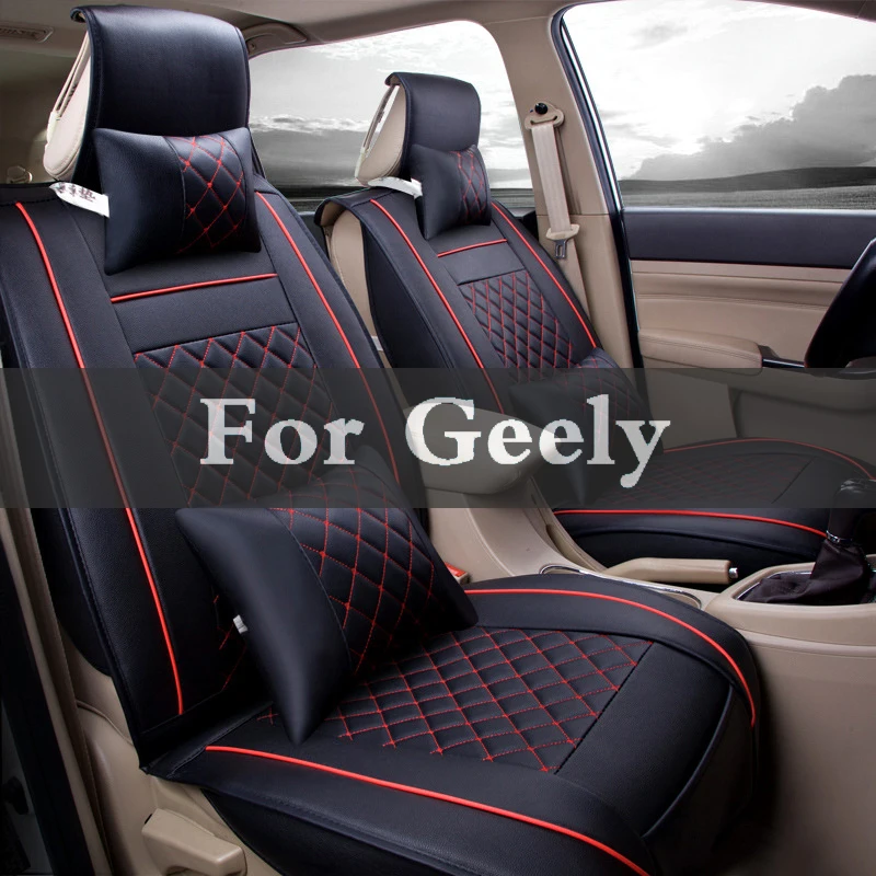 

Cushion Set (Front+Rear)Special Leather Car Seat Covers Auto Accessories Seat Pew For Geely Beauty Leopard Ck Emgrand Ec7 Ec8 X7