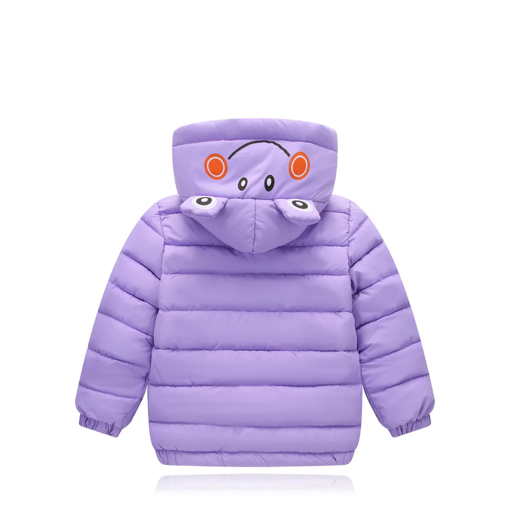 Детская зимняя куртка для маленьких мальчиков и девочек теплая толстая одежда с