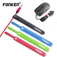 fonken phone cable organizer wire holder usb cable tie desktop tidy cable pc cable management cable mouse keyboard cable winder